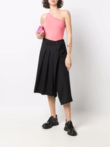 asymmetrischer Bodysuit mit offenem Rücken