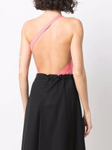 asymmetrischer Bodysuit mit offenem Rücken