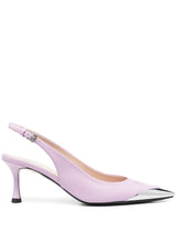 70mm contrast-toe slingback pumps - MYLISKAFASHION