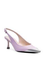 70mm contrast-toe slingback pumps - MYLISKAFASHION