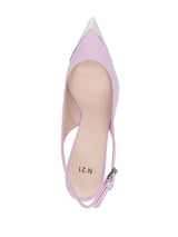 70mm contrast-toe slingback pumps - MYLISKAFASHION
