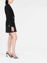 Alessandra Rich double-breasted pinstripe blazer dress - MYLISKAFASHION