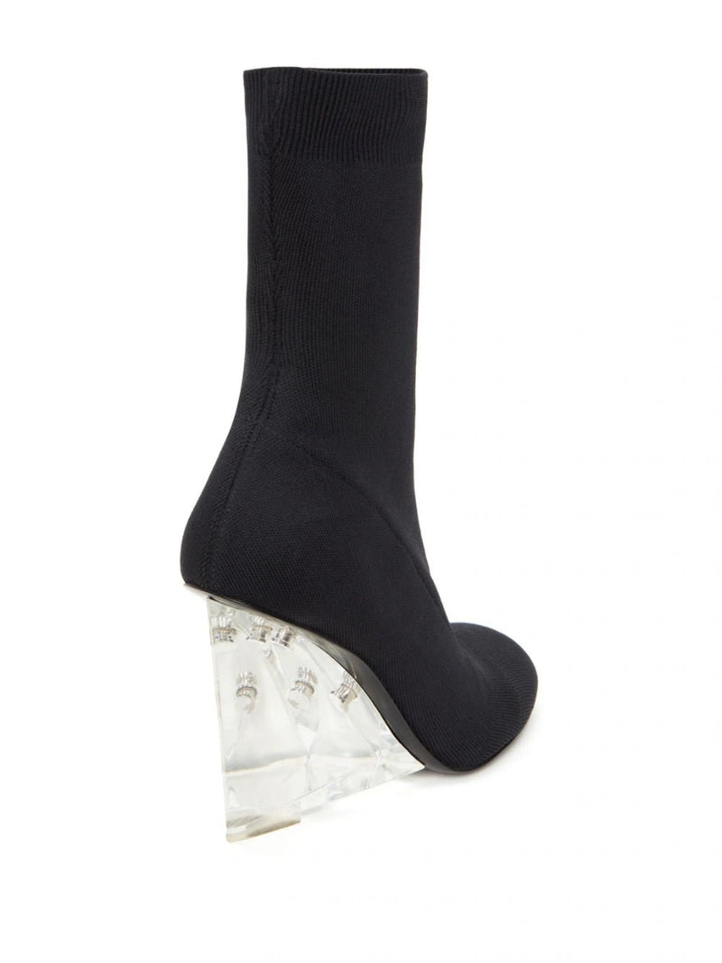 Alexander McQueen 105mm heeled slip-on boots - MYLISKAFASHION