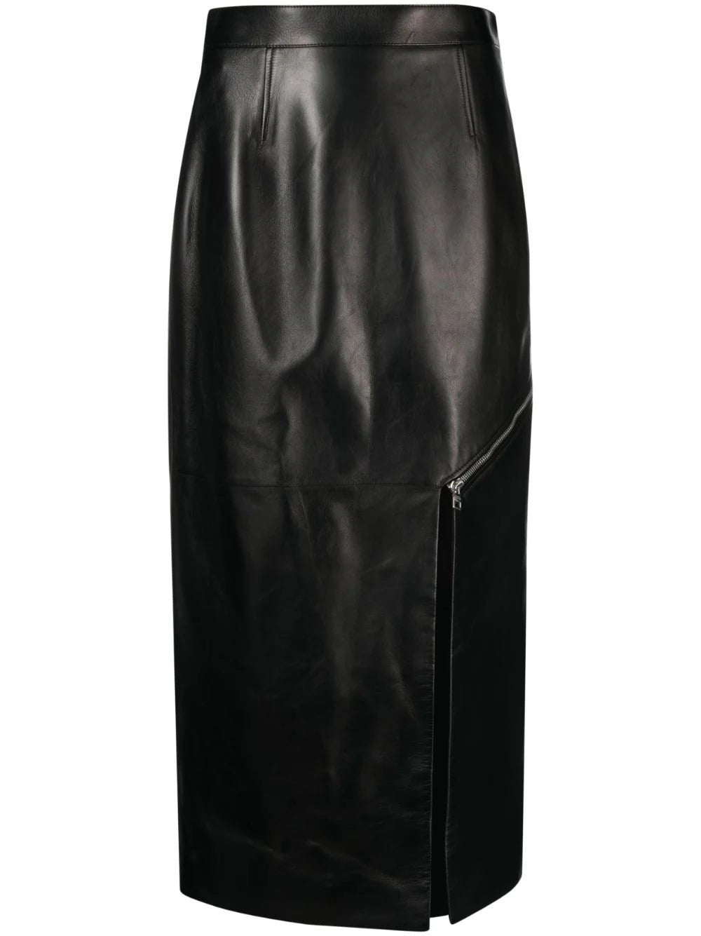 side-slit leather midi skirt – LISKAFASHION side-slit leather midi skirt – LISKAFASHION