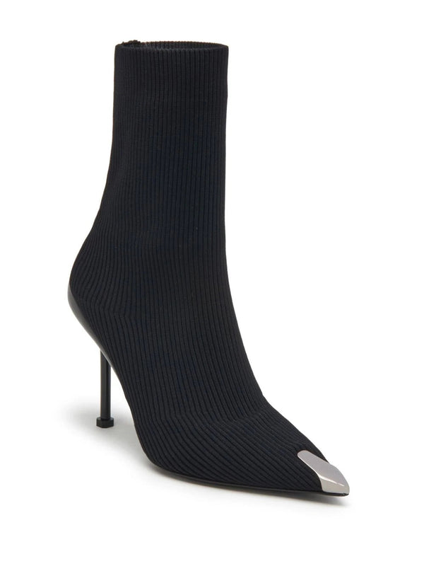 Alexander McQueen Slash Knit 90mm ankle boots - MYLISKAFASHION