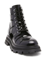 Alexander McQueen Wander cut-out combat boots - MYLISKAFASHION