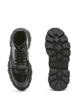 Alexander McQueen Wander cut-out combat boots - MYLISKAFASHION