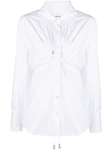 Alexander Wang ruched-waist lonsleeved shirt - MYLISKAFASHION