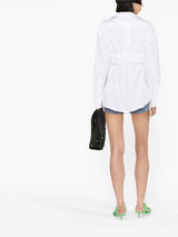 Alexander Wang ruched-waist lonsleeved shirt - MYLISKAFASHION