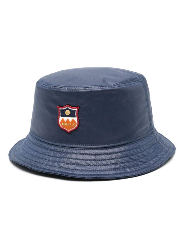 Bally logo-appliqué bucket hat - LISKAFASHION