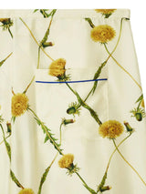 Burberry Dandelion-print silk-satin trousers - LISKAFASHION