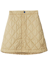 Burberry diamond-quilted miniskirt - LISKAFASHION