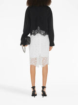Burberry macramé-lace pencil skirt - MYLISKAFASHION