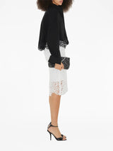Burberry macramé-lace pencil skirt - MYLISKAFASHION