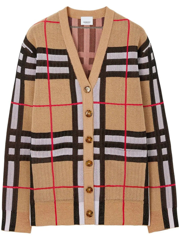 Burberry Vintage Check V-neck cardigan - MYLISKAFASHION