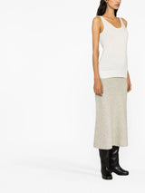 Chloé scallop-hem sleeveless knitted top - MYLISKAFASHION
