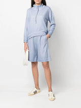 Colombo drawstring-neck long-sleeve sweatshirt - MYLISKAFASHION