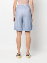 Colombo fine-knit knee-length shorts - MYLISKAFASHION