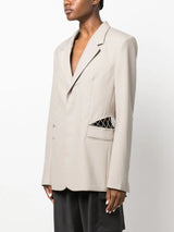 Dion Lee single-breasted wool blazer - LISKAFASHION