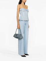 Dion Lee strapless denim top - LISKAFASHION