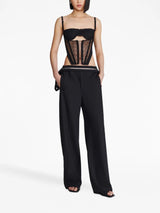 Dion Lee zipped wool straight-leg trousers - LISKAFASHION