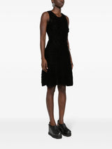 frayed flared dress - LISKAFASHION