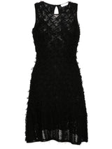 frayed flared dress - LISKAFASHION