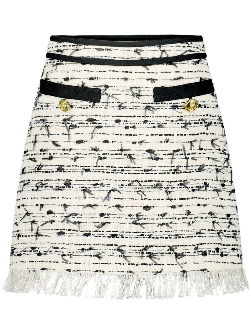 Giambattista Valli tweed A-line skirt - MYLISKAFASHION