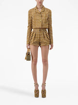 Giambattista Valli Vienna Straw pleated shorts - MYLISKAFASHION