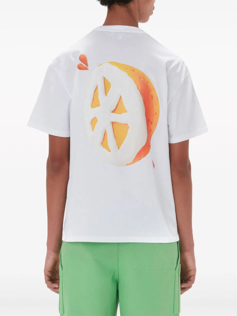 JW Anderson lemon-print cotton T-shirt - LISKAFASHION