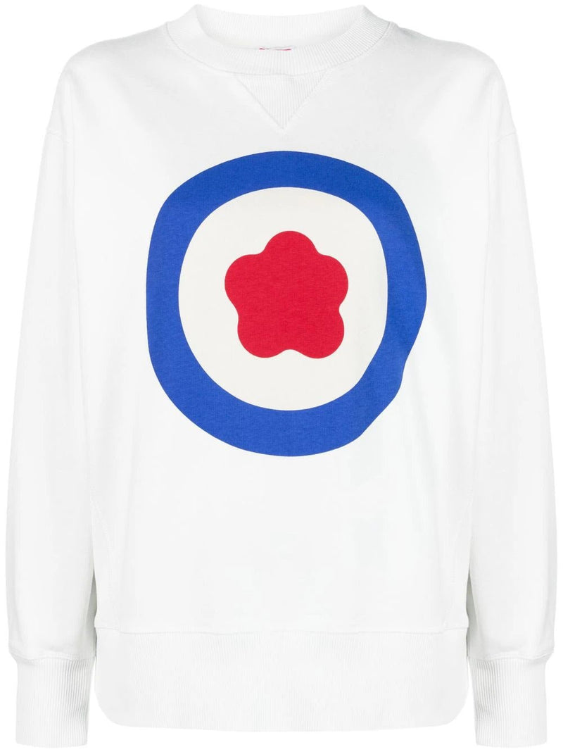 Kenzo logo-print cotton sweatshirt - MYLISKAFASHION