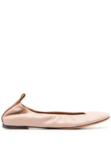 leather ballerina shoes - LISKAFASHION