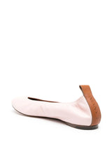 leather ballerina shoes - LISKAFASHION