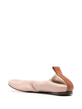 leather ballerina shoes - LISKAFASHION