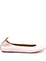 leather ballerina shoes - LISKAFASHION