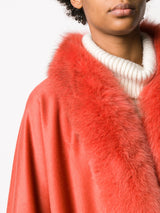 LISKA Cashmere Cape with fox - MYLISKAFASHION