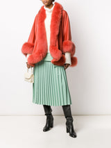 LISKA Cashmere Cape with fox - MYLISKAFASHION