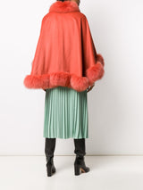 LISKA Cashmere Cape with fox - MYLISKAFASHION