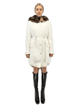 LISKA - PARKA TECHNICAL COTTON WHITE - MYLISKAFASHION