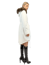 LISKA - PARKA TECHNICAL COTTON WHITE - MYLISKAFASHION