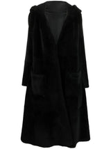 Liska reversible hooded sheepskin coat - MYLISKAFASHION