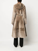 Liska reversible hooded sheepskin coat - MYLISKAFASHION
