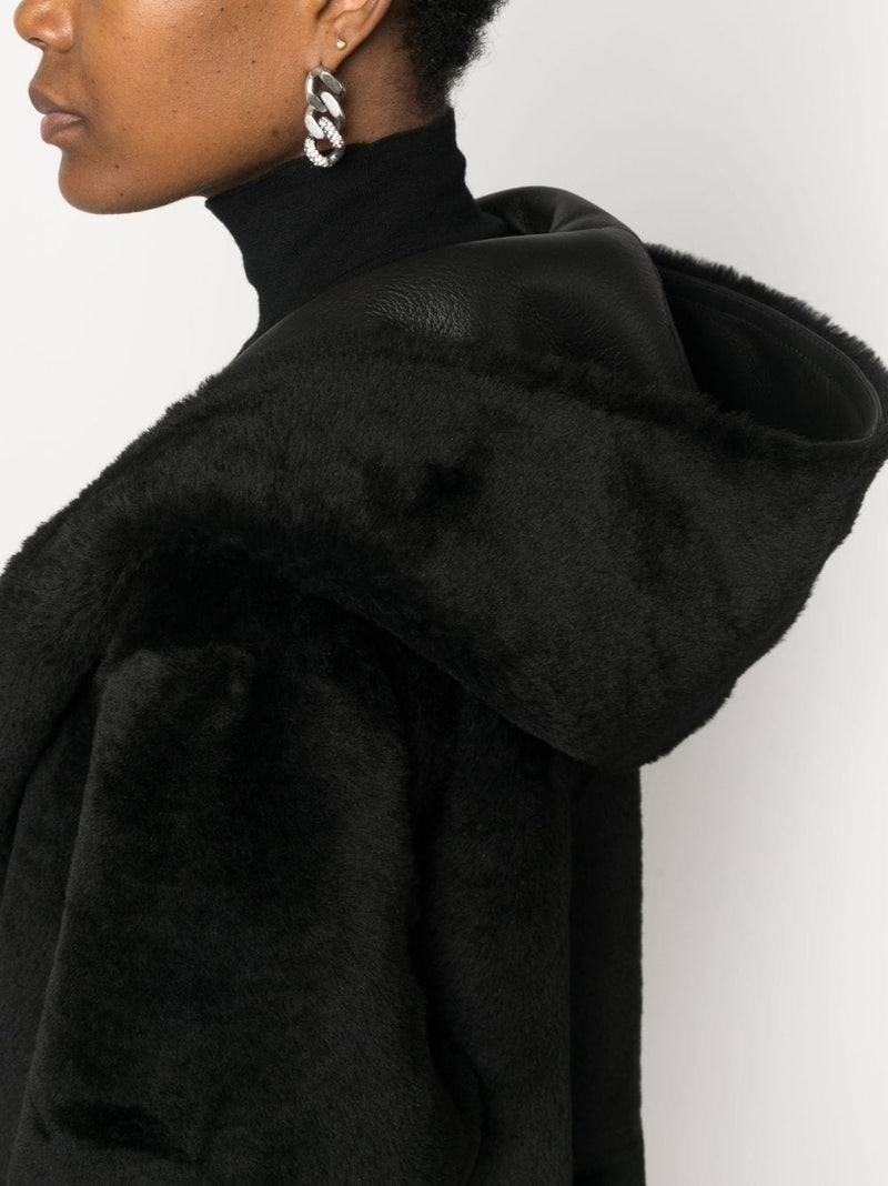 Liska reversible hooded sheepskin coat - MYLISKAFASHION