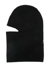logo-embroidered ribbed balaclava - LISKAFASHION