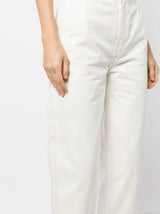 Maison Kitsuné cropped straight-leg jeans - MYLISKAFASHION