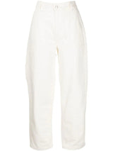Maison Kitsuné cropped straight-leg jeans - MYLISKAFASHION