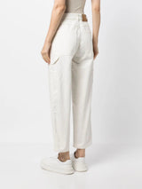 Maison Kitsuné cropped straight-leg jeans - MYLISKAFASHION
