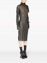 Maison Margiela asymmetric ruched midi dress - LISKAFASHION