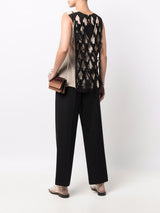 Maison Margiela cut-out detail sleeveless blouse - MYLISKAFASHION