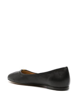 Marcie leather ballerina shoes - LISKAFASHION